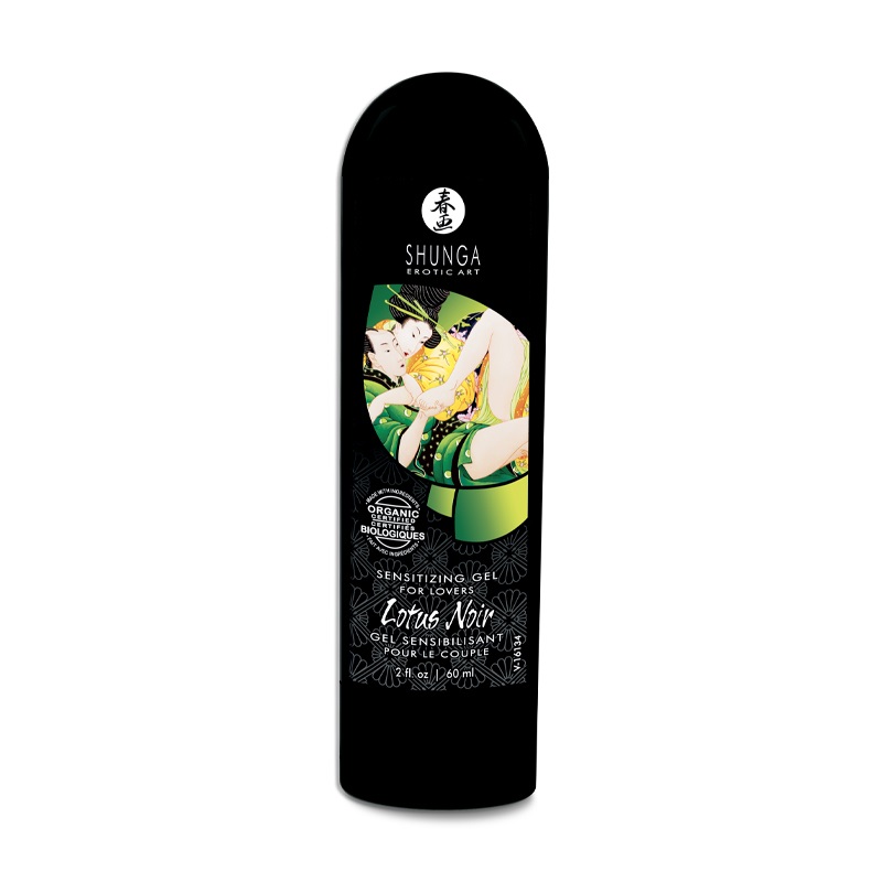 SHUNGA Gel Sensibilizzante Lotus Noir 60 ml - Aumenta la Sensibilità per un Piacere Intenso di Coppia