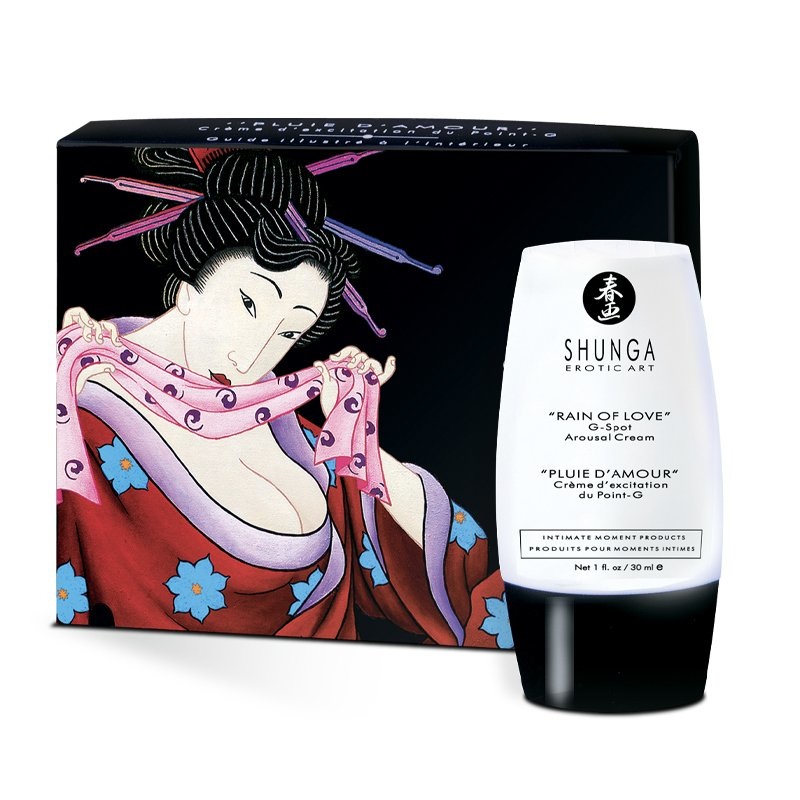 SHUNGA Rain of Love Crema Stimolante per Punto G 30 ml - Stimolazione Intensa e Compatibile con il Lattice
