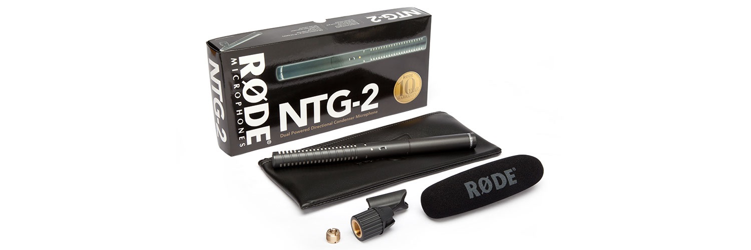 RØDE NTG-2 Microfono a Fucile Supercardioide Multi-Alimentato per Videocamera Digitale - Nero