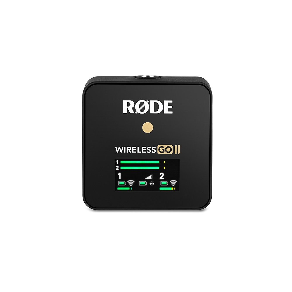 RØDE Wireless GO II - Microfono Wireless Doppio Canale con Trasmettitore Bodypack e Ricevitore per Filmmaking, Vlogging e Streaming - Nero