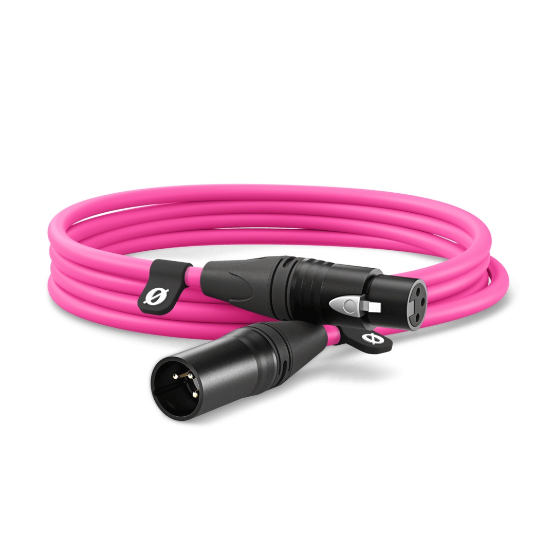 RØDE XLR-3 Cavo Microfonico Rosa Premium da 3 metri con Rumore Estremamente Basso