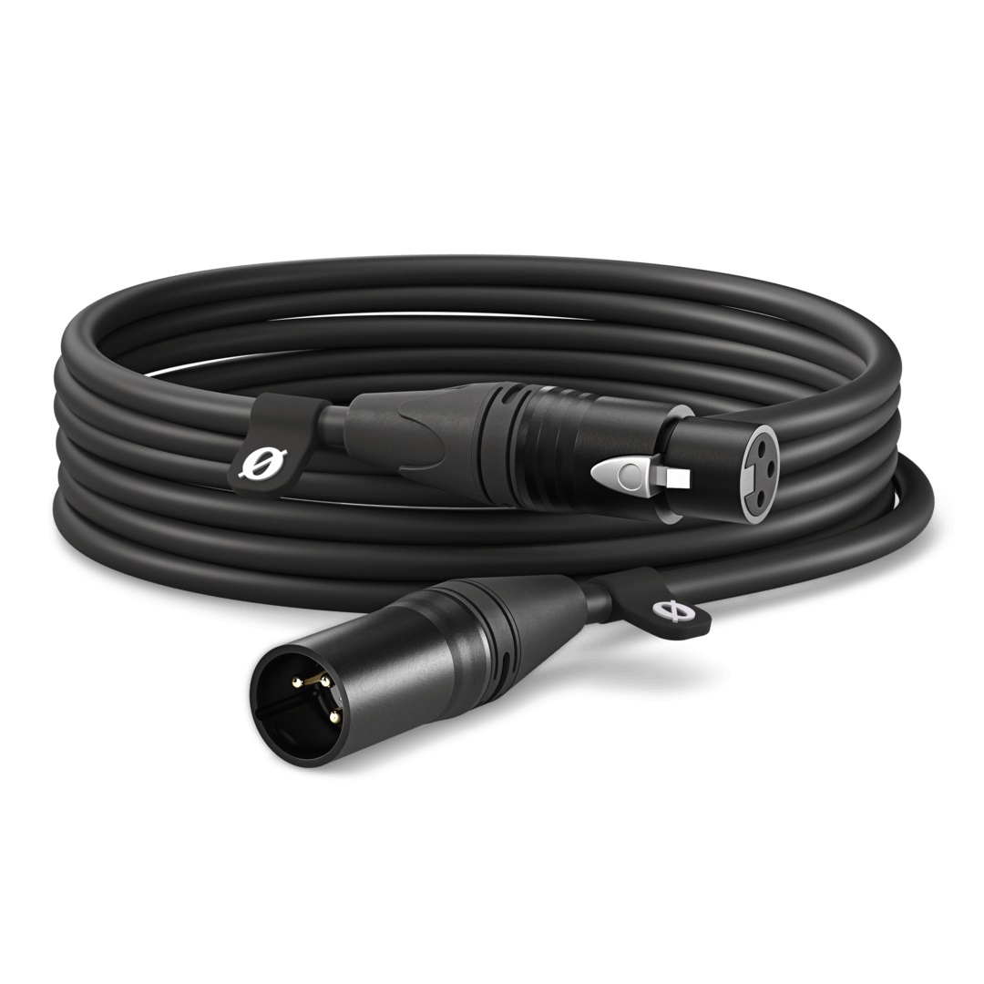 RØDE Cavo XLR Premium 6m Nero - Rumore Basso e Trasferimento Segnale Ultra-Chiaro