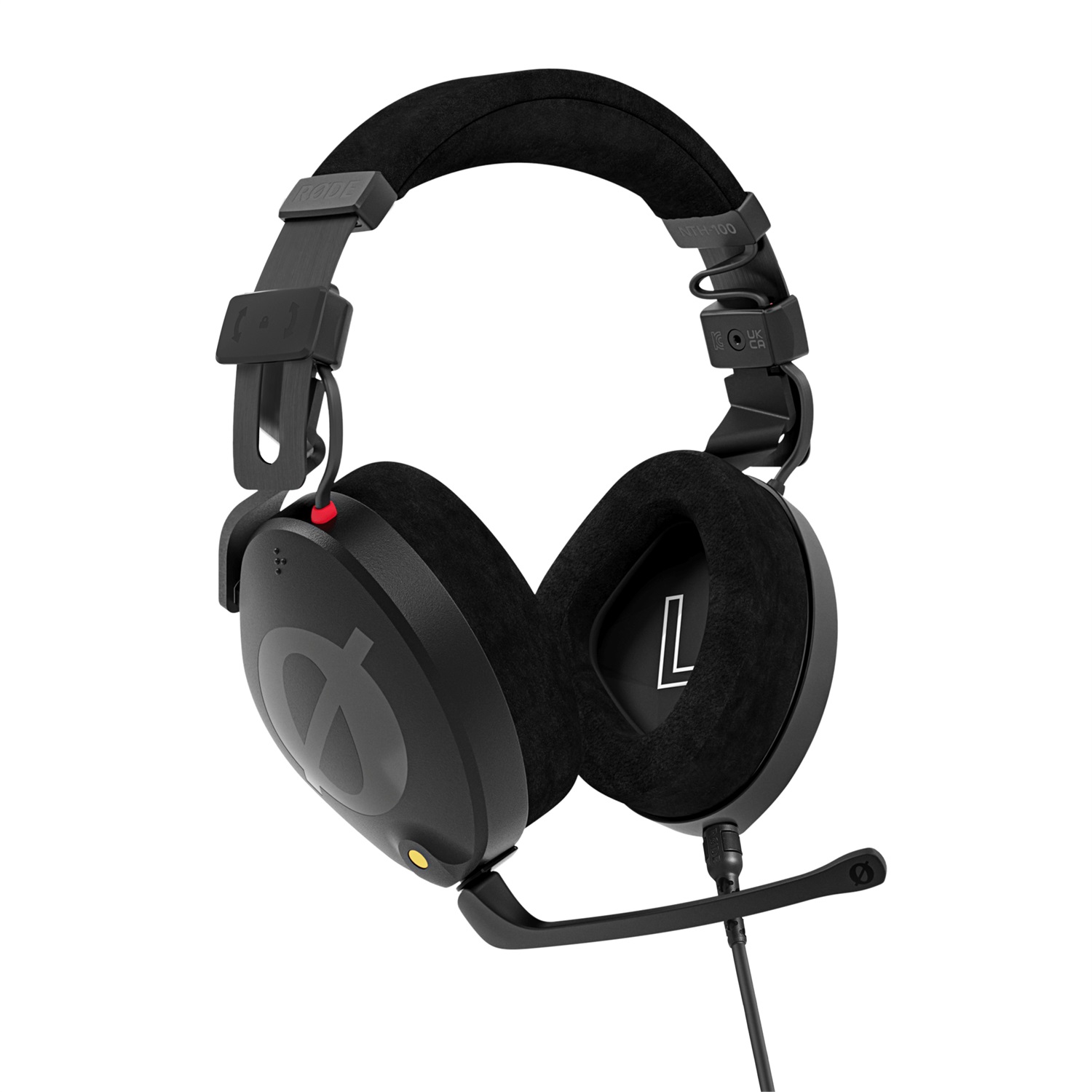 RØDE NTH-100M Cuffie Over-Ear Professionali con Microfono Cablato - Ideali per Chiamate, Musica, Sport e Creazione di Contenuti - Nero