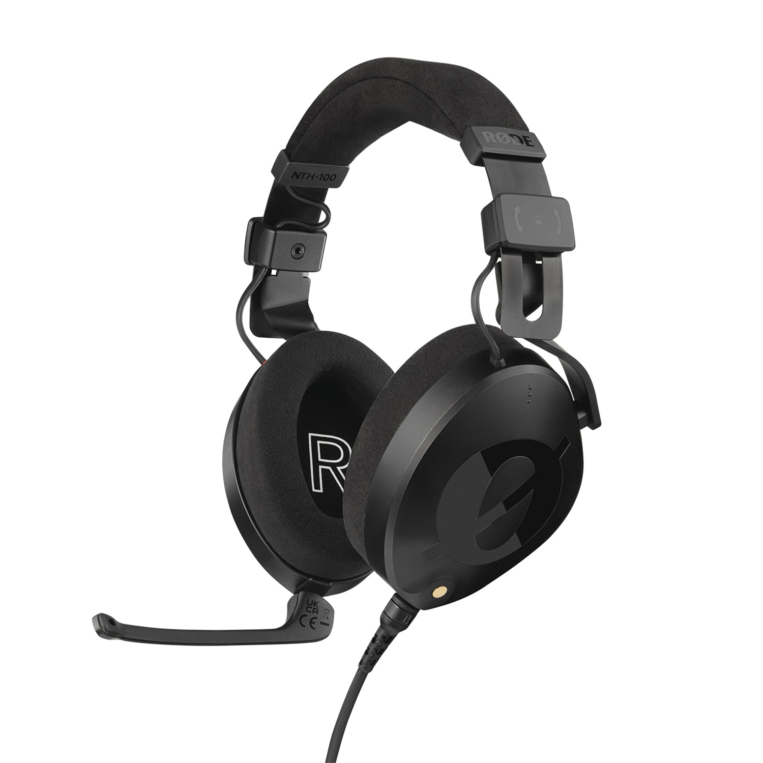 RØDE NTH-100M Cuffie Over-Ear Professionali con Microfono Cablato - Ideali per Chiamate, Musica, Sport e Creazione di Contenuti - Nero
