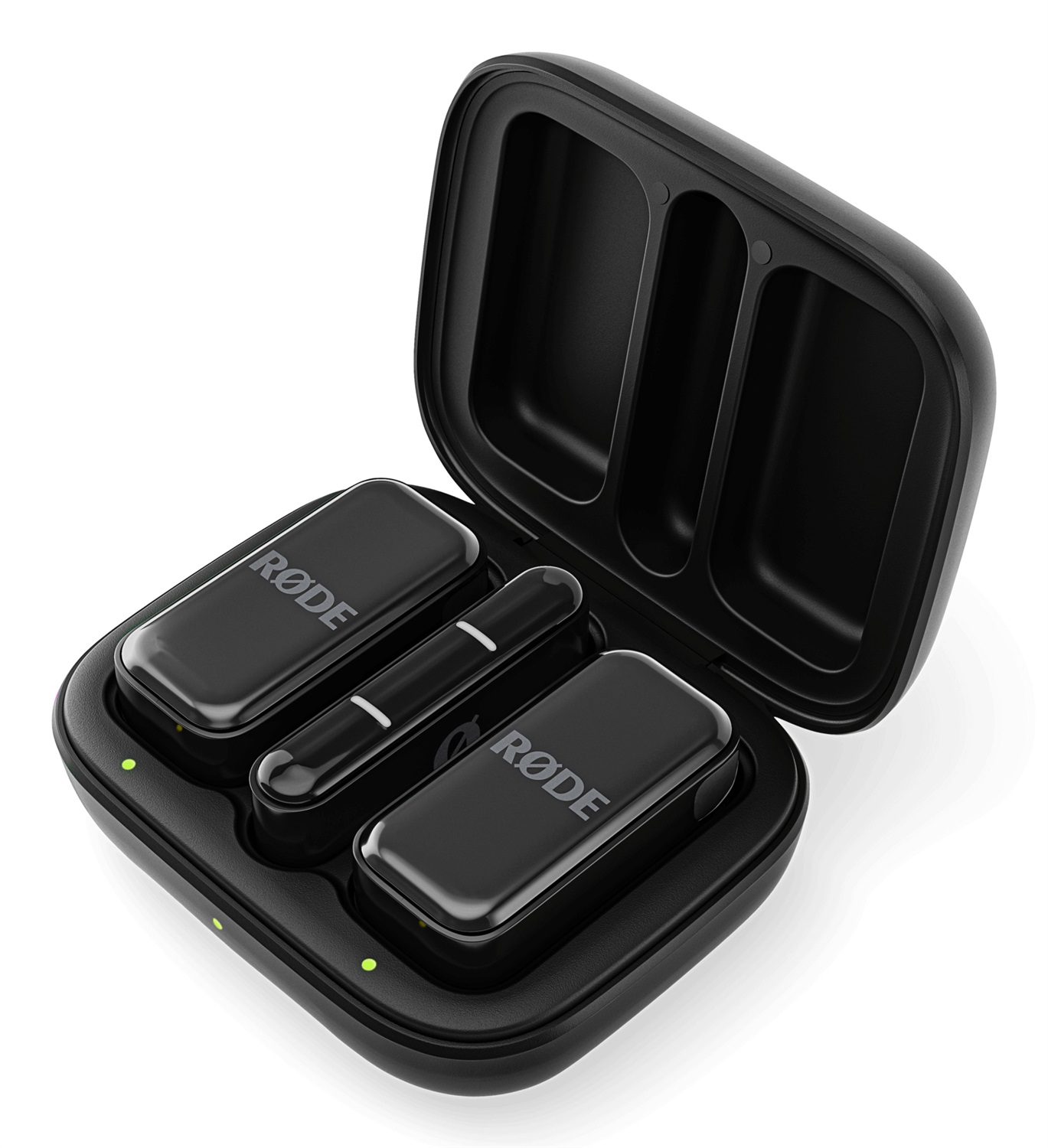 RØDE Wireless Micro - Microfono wireless compatto USB-C nero con due microfoni e custodia di ricarica per creazione di contenuti