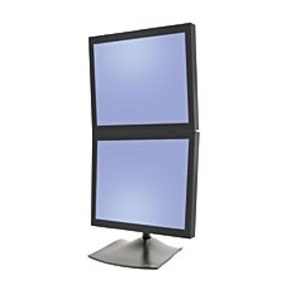 Ergotron DS100 Supporto da Tavolo per Doppio Monitor Verticale, 61 cm (24