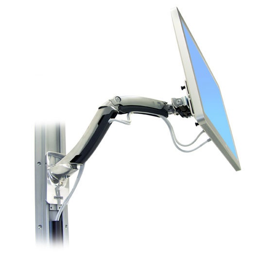 Ergotron MX Wall Mount LCD Arm - Braccio per Monitor a Parete in Alluminio, 106,7 cm (42
