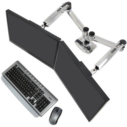 Ergotron LX Series 45-245-026 Supporto da Tavolo Regolabile per TV e Monitor fino a 27