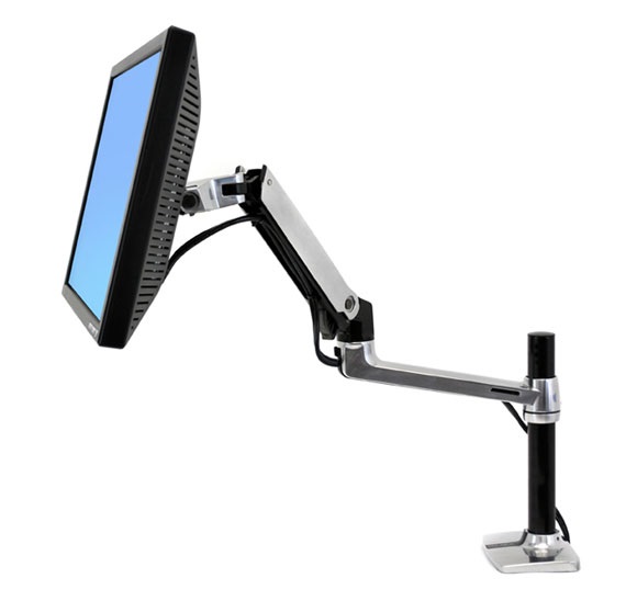 Ergotron LX Series Desk Mount LCD Arm, Tall Pole per TV a schermo piatto fino a 86,4 cm (34