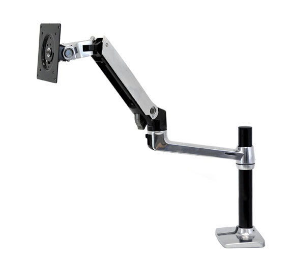 Ergotron LX Series Desk Mount LCD Arm, Tall Pole per TV a schermo piatto fino a 86,4 cm (34