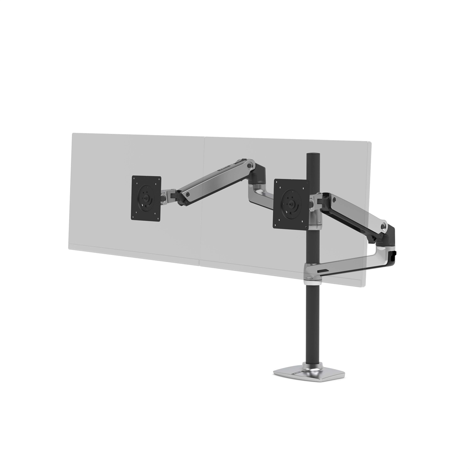 Ergotron LX Dual Stacking Arm Tall Pole - Supporto per due monitor sovrapposti, 101,6 cm (40