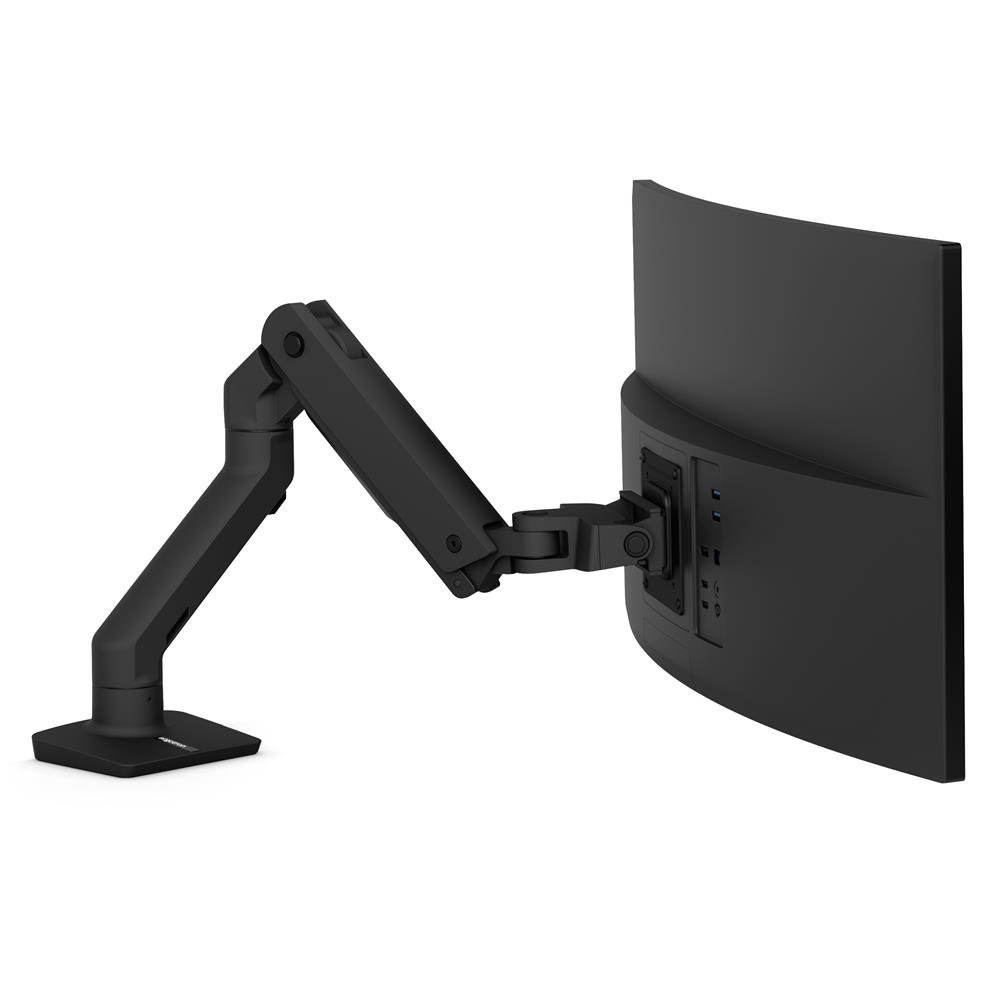 Ergotron HX Series 45-475-224 Braccio per Monitor da Scrivania Nero - Supporto per TV a Schermo Piatto fino a 124,5 cm (49
