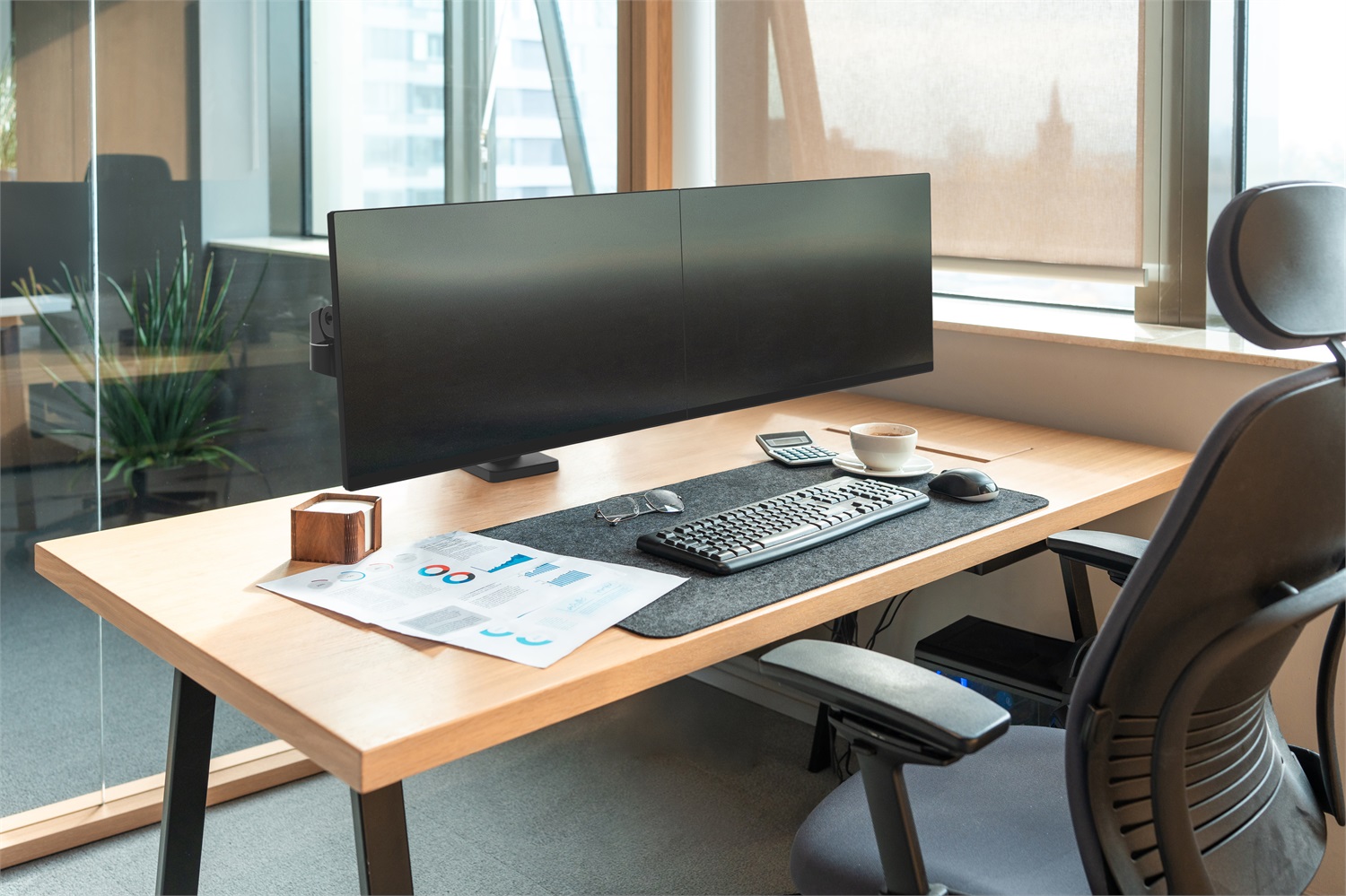 Ergotron LX 45-686-292 Supporto TV Dual Monitor 27