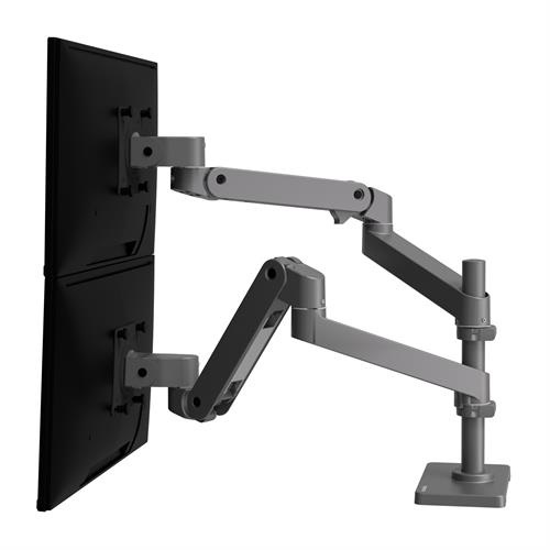 Ergotron LX Series 45-690-293 Supporto TV Doppio Regolabile in Altezza per Schermi fino a 68,6 cm (27