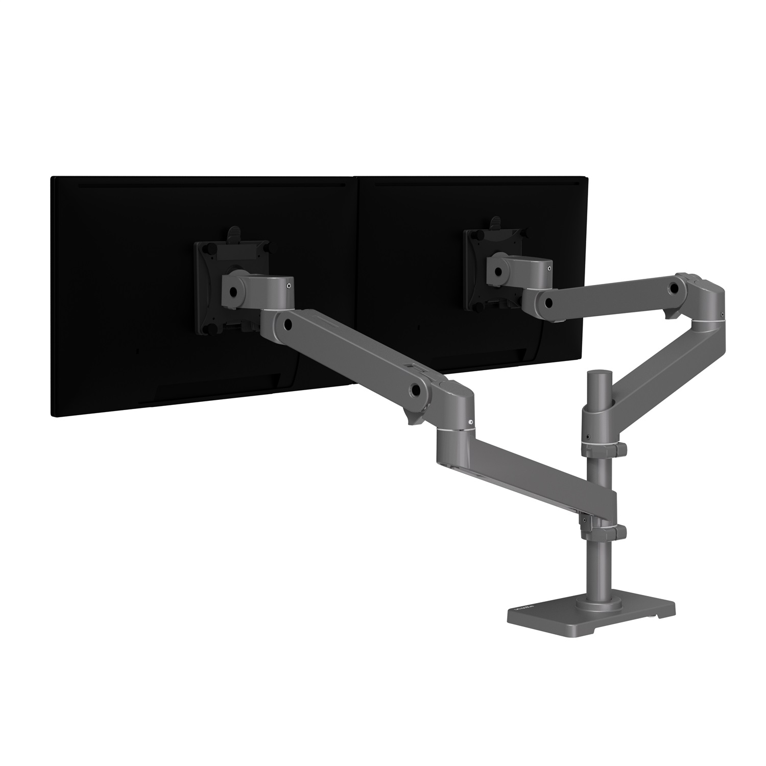 Ergotron LX Series 45-690-293 Supporto TV Doppio Regolabile in Altezza per Schermi fino a 68,6 cm (27
