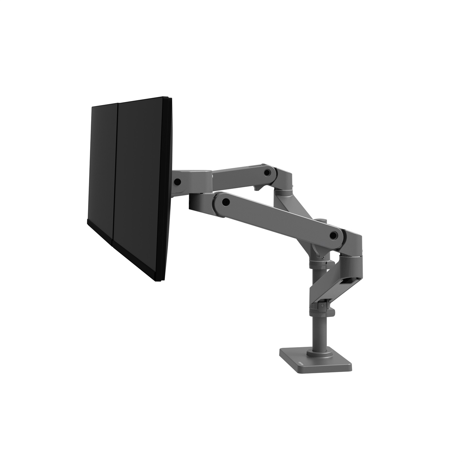 Ergotron LX Series 45-690-293 Supporto TV Doppio Regolabile in Altezza per Schermi fino a 68,6 cm (27