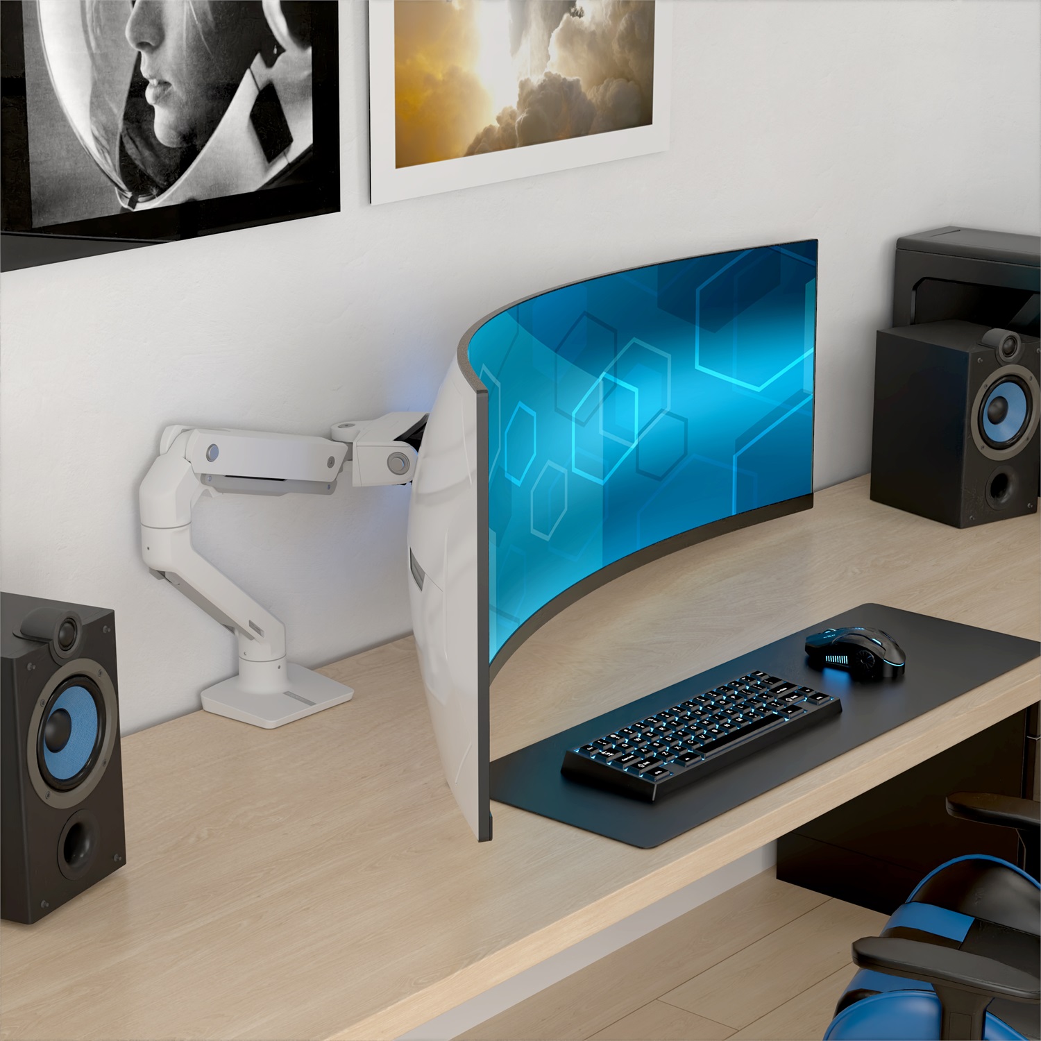 Ergotron HX Series Braccio per Monitor a Parete Heavy Duty Pivot 144,8 cm (57