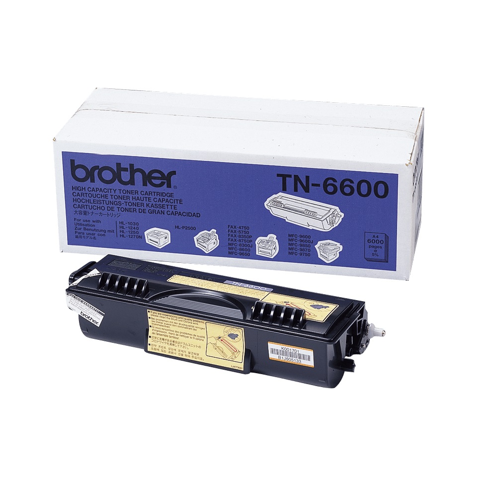 Brother TN-6600 Cartuccia Toner Originale Nero - 6000 Pagine - Compatibile con TN3030, TN3060, TN6300, TN7600