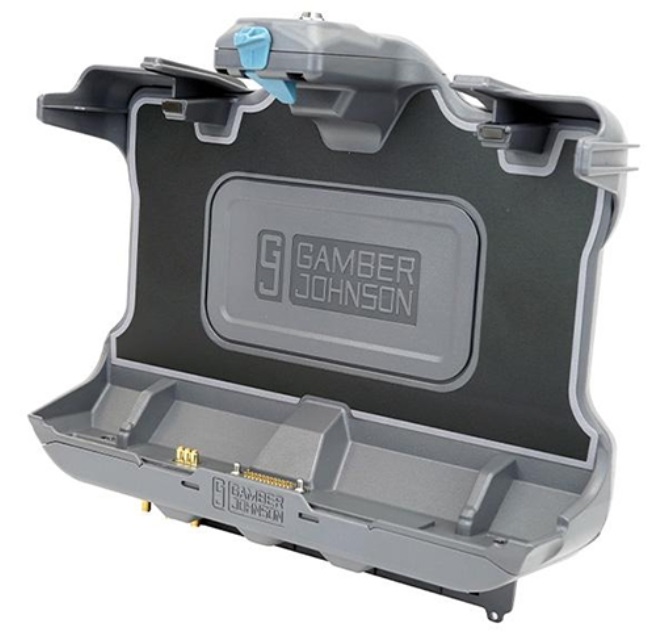 Getac VEHICLE DOCK (GAMBER-JOHNSON) docking station per Tablet F110 - Grigio, 298,5x119,1x338,6 mm, 1,31 kg, con Tri Pass Through