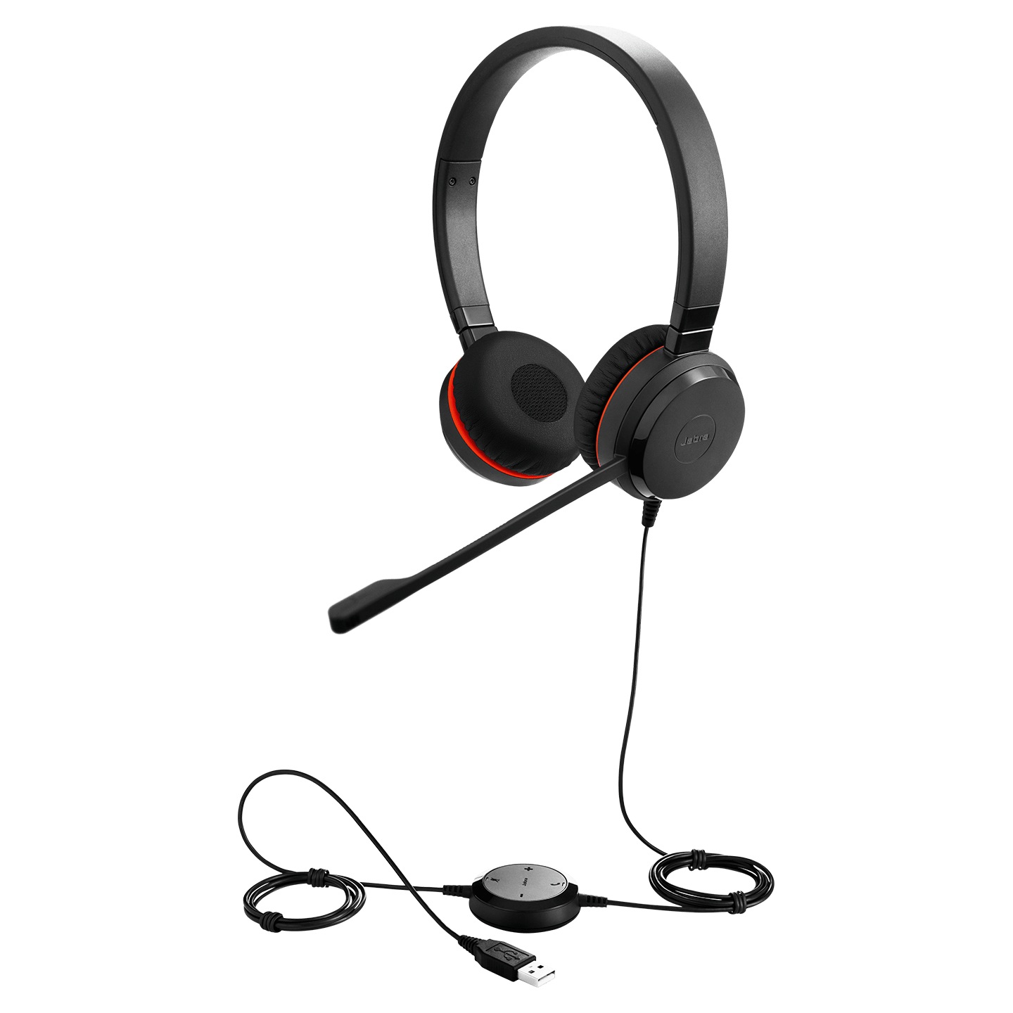 Jabra Evolve 20 SE Auricolare Cablato Stereo USB-A Ottimizzato per Microsoft Teams con Cancellazione Passiva del Rumore - Nero