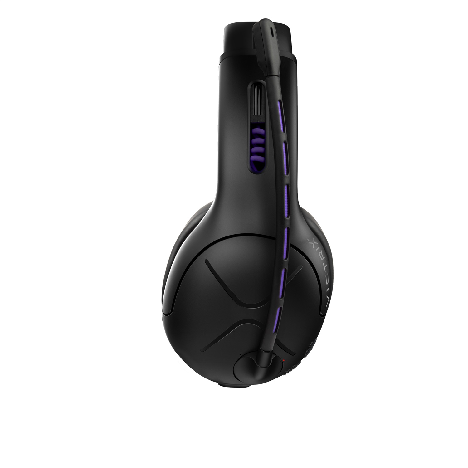 PDP Victrix Gambit Auricolare Headset per PS5 & PS4 - Wireless e Wired, Audio Surround 3D, Altoparlanti HD da 50 mm, Design a Padiglione, Nero e Viola