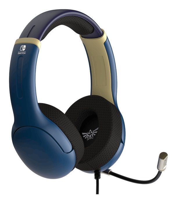 PDP Cuffia LVL40 Airlite Zelda Edition - Leggera, Confortevole e Audio Potente per Nintendo Switch