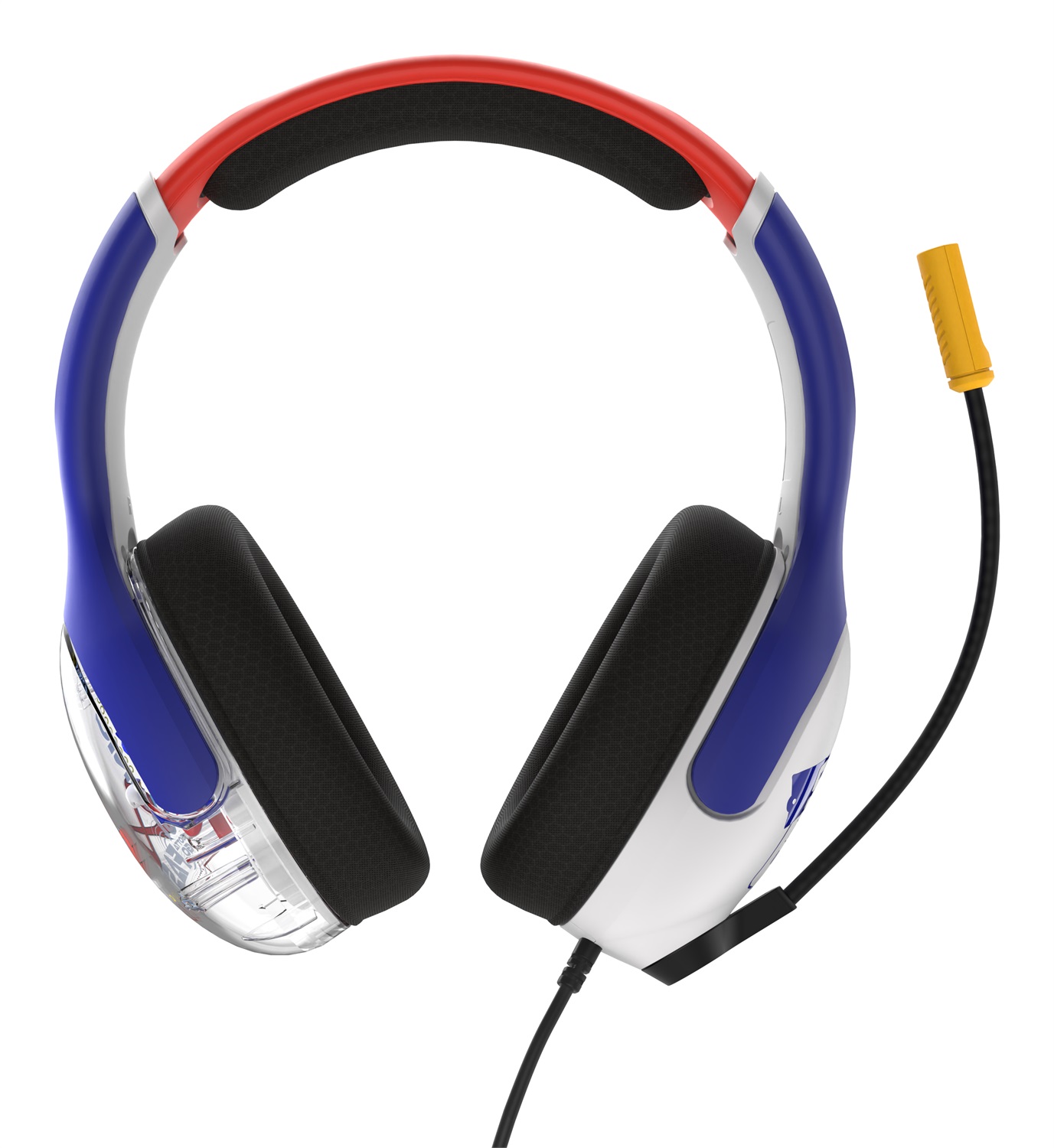 PDP REALMz Auricolare Cablato AIRLITE Sonic per Nintendo Switch - Nero, Blu, Rosso, Bianco con Driver da 40 mm e Figurina da Collezione