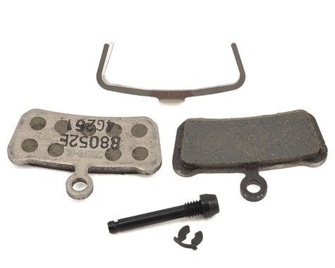 SRAM Pastiglie Freno a Disco Organiche con Supporto in Alluminio per Guide, Trail e G2 - Coppia Completa