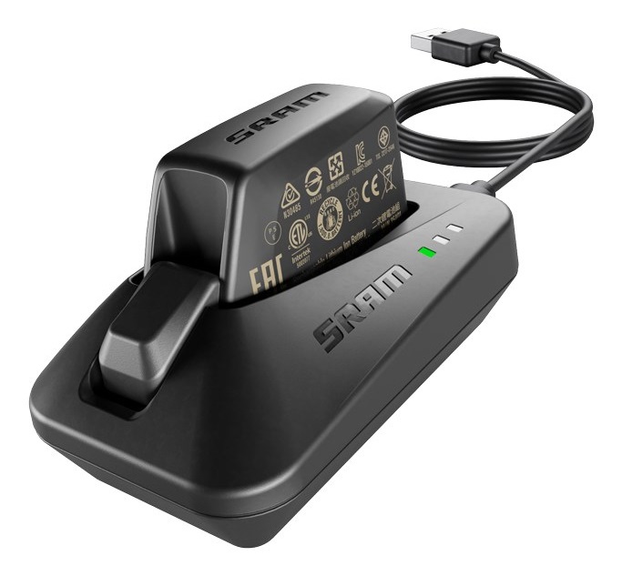 SRAM Caricabatteria eTap - Ricarica rapida USB per batterie Sram eTap con indicatore stato