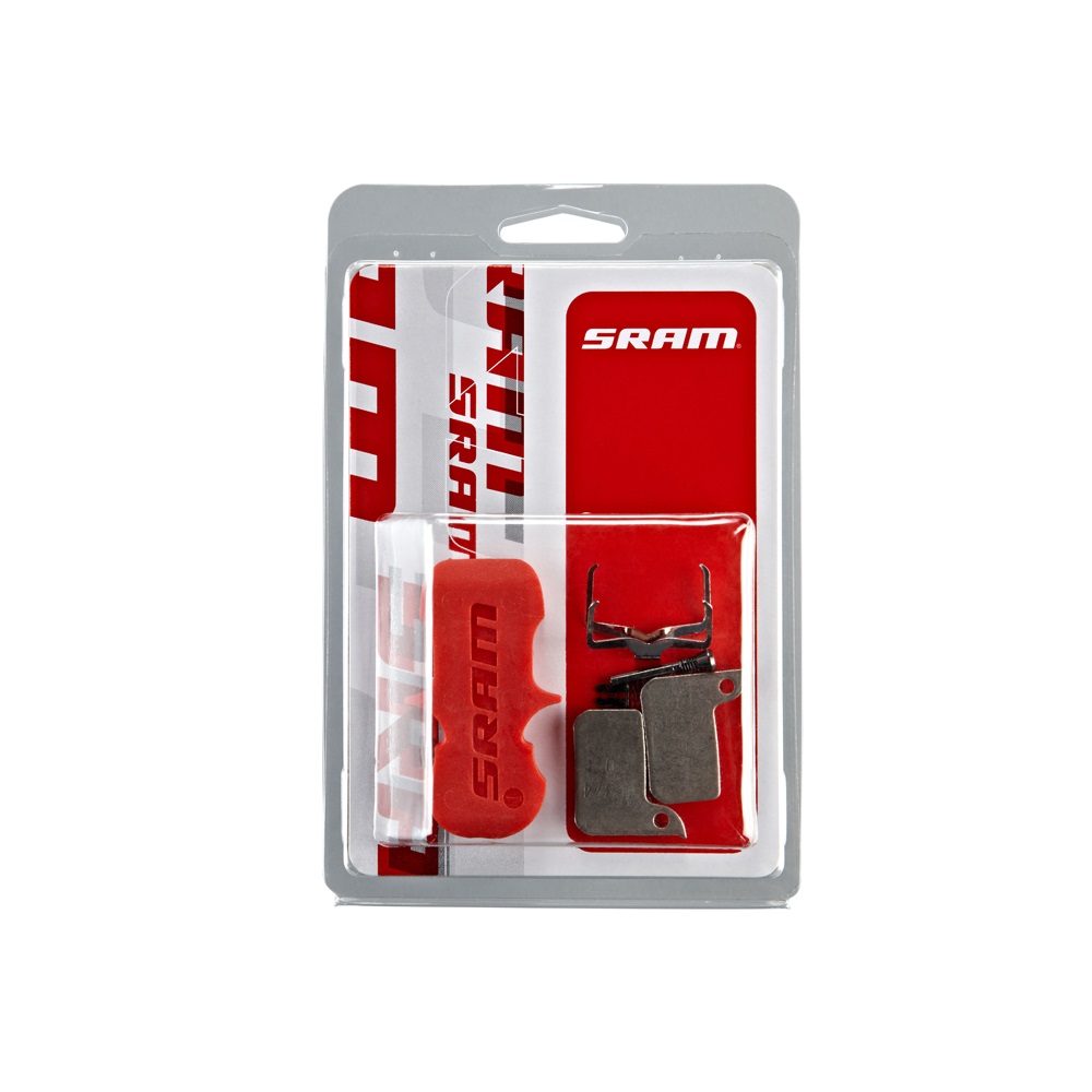 SRAM Coppia Pastiglie Freno Sinterizzate Metalliche per Freni a Disco Level Ultimate/TLM - Inclusi Supporto in Acciaio e Molla