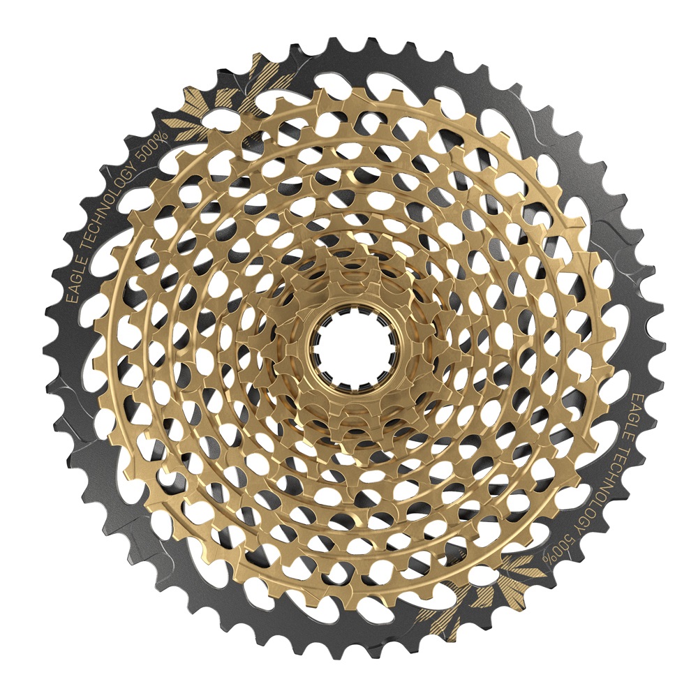 SRAM Cassetta Pignoni XG-1299 Eagle 12 Velocità 10-50 XD AXS - Colorazione Iridescente e Gold