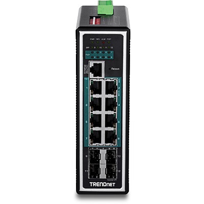 Trendnet TI-PG1284i Switch Gestito L2 12-Port Gigabit Ethernet (10/100/1000) con Supporto Power over Ethernet (PoE) Nero