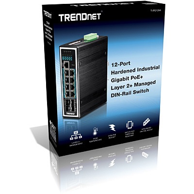 Trendnet TI-PG1284i Switch Gestito L2 12-Port Gigabit Ethernet (10/100/1000) con Supporto Power over Ethernet (PoE) Nero