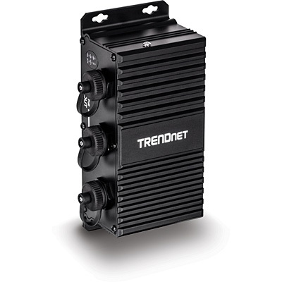 Trendnet TI-EU120 Adattatore PoE e Iniettore Gigabit Ethernet - Colore Nero, Potenza in Uscita 15,4 W
