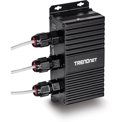 Trendnet TI-EU120 Adattatore PoE e Iniettore Gigabit Ethernet - Colore Nero, Potenza in Uscita 15,4 W
