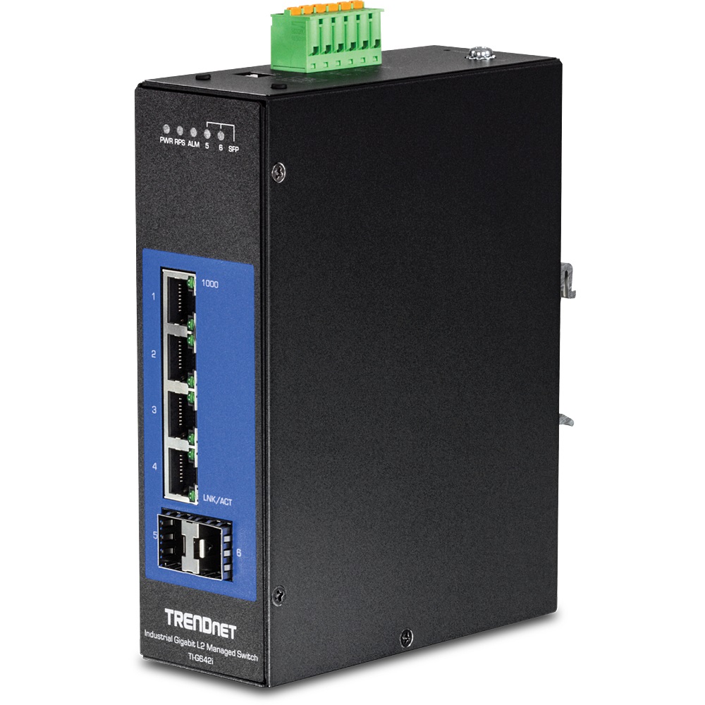 TRENDnet TI-G642i Switch Gestito L2 Gigabit Ethernet 4 Porte RJ-45 (10/100/1000) Nero