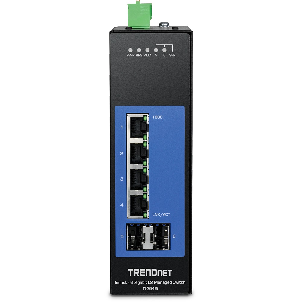 TRENDnet TI-G642i Switch Gestito L2 Gigabit Ethernet 4 Porte RJ-45 (10/100/1000) Nero