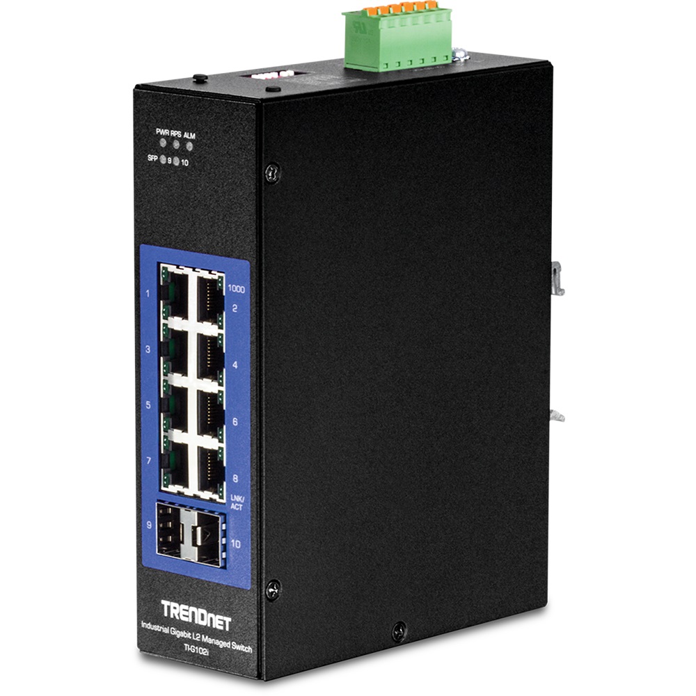 Trendnet TI-G102i Switch Gestito L2 Gigabit Ethernet 8 Porte RJ-45 (10/100/1000) Nero