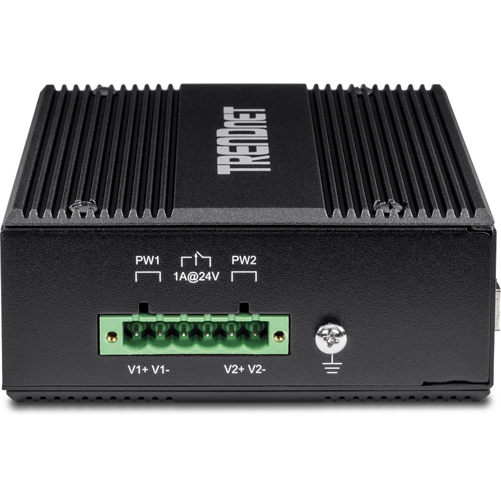 TRENDnet TI-PG80B Interruttore Industriale Gigabit PoE a 8 Porte RJ-45 (10/100/1000) con Capacità di Commutazione 16 Gbps e Supporto Alimentazione PoE (24-56V)