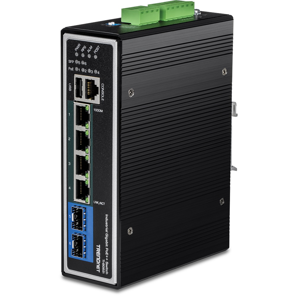 Trendnet TI-BG62I Switch di Rete Gestito L2 Gigabit Ethernet (10/100/1000) con Supporto Power over Ethernet (PoE) - Nero