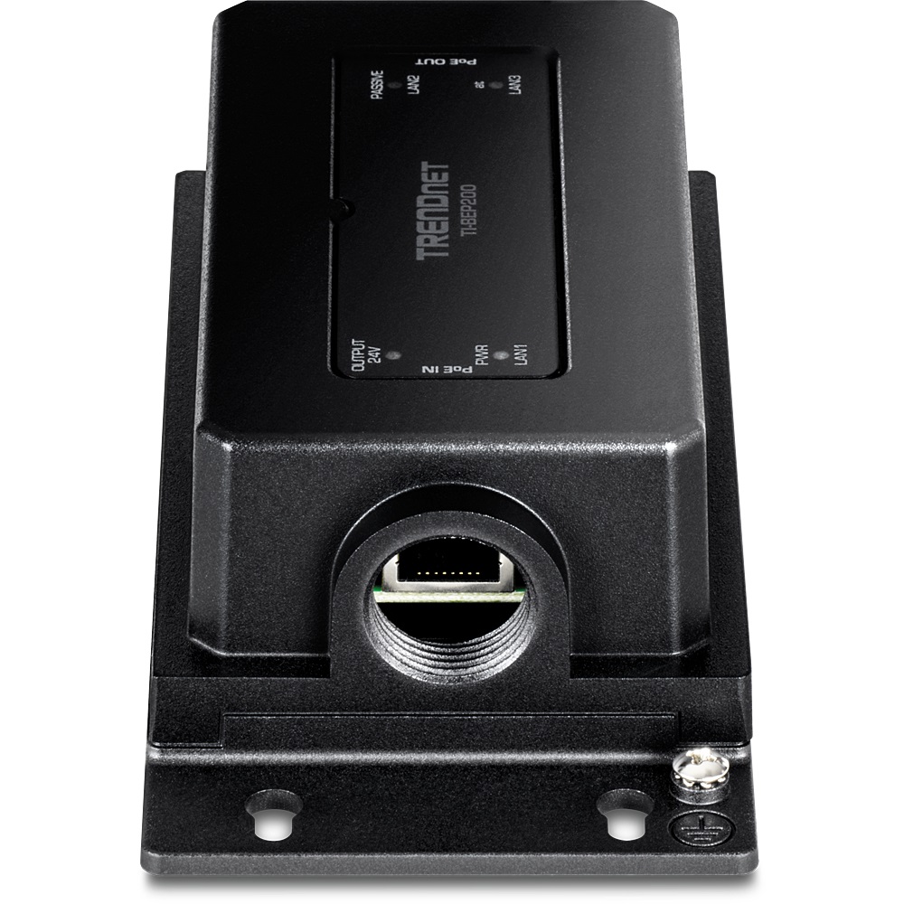 Trendnet TI-BEP200 Moltiplicatore di rete - Ricevitore e Trasmettitore Nero, Velocità 10/100/1000 Mbit/s