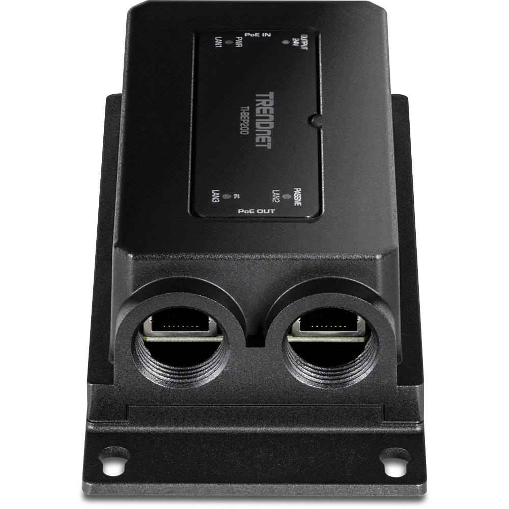 Trendnet TI-BEP200 Moltiplicatore di rete - Ricevitore e Trasmettitore Nero, Velocità 10/100/1000 Mbit/s