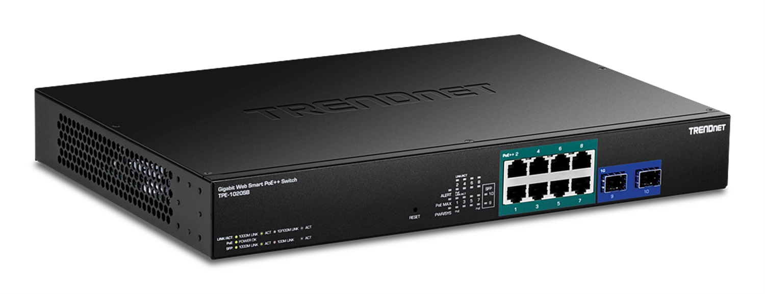 Trendnet TPE-1020SB Switch di rete Non gestito Gigabit Ethernet 10 porte (10/100/1000) con supporto Power over Ethernet (PoE) 1U