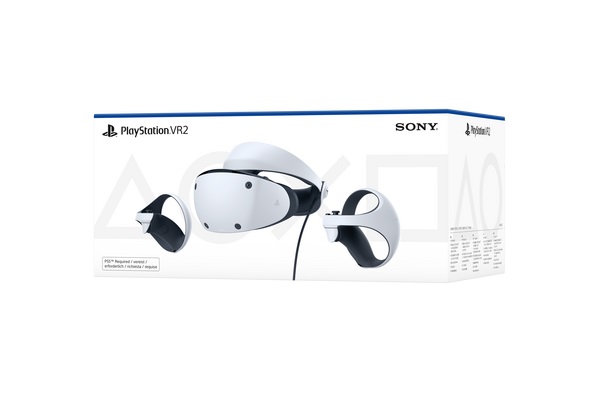 Sony PlayStation VR2 - Occhiali immersivi FPV 4K HDR, Nero e Bianco, Angolo visuale 110°, con Controller Sense per PS5