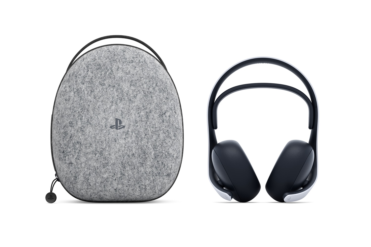 Sony PULSE Elite Cuffie Gaming Wireless con Microfono Retrattile per PS5 - Nero e Bianco, Driver Magnetici Planari, Fino a 30 Ore di Batteria