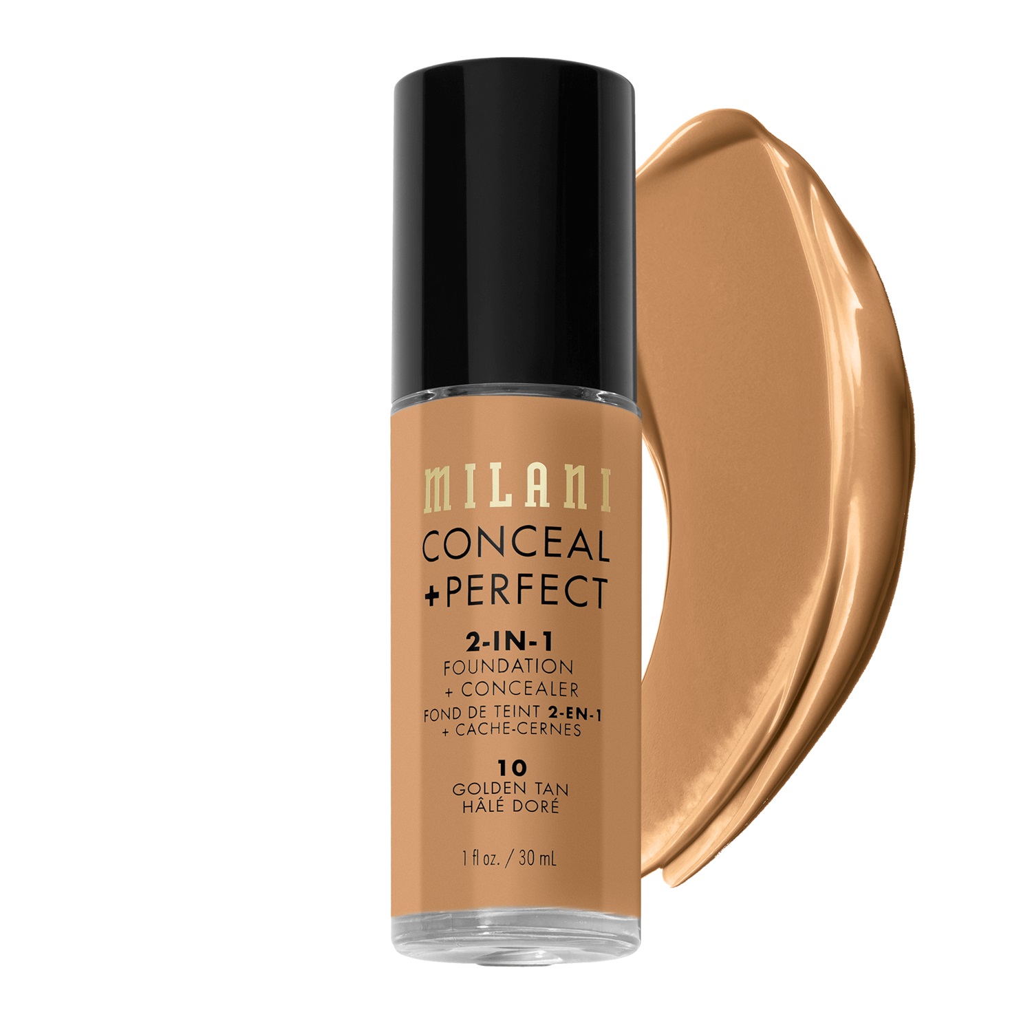 Milani Cosmetics Conceal + perfect 2-in-1 30 ml Bottiglia Liquido 10 Golden Tan