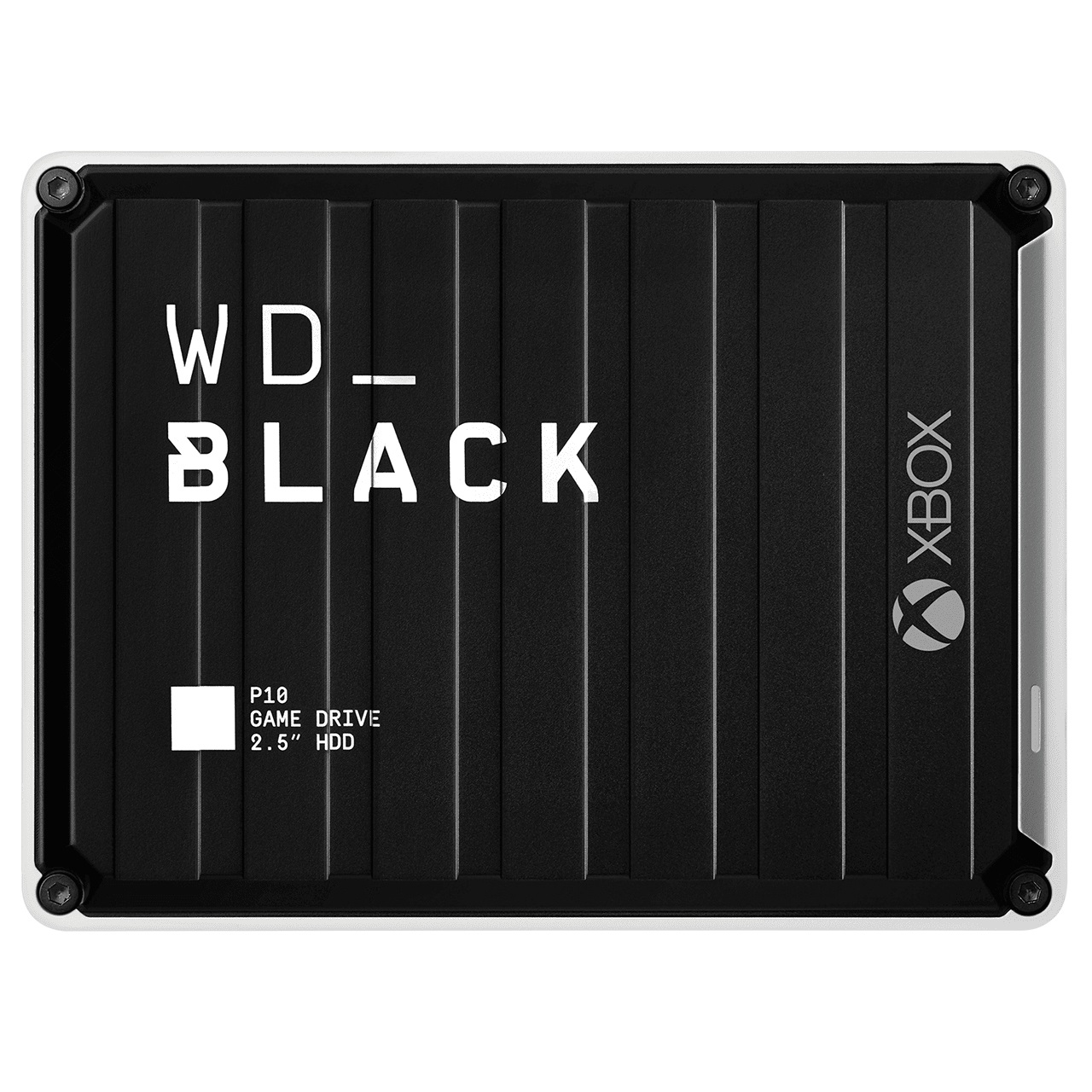 Western Digital WD_BLACK P10 Game Drive 4 TB HDD Esterno Portatile USB 3.2 Gen 1 per Xbox One - Nero con Finiture Bianche