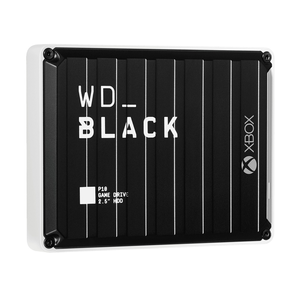 Western Digital WD_BLACK P10 Game Drive 4 TB HDD Esterno Portatile USB 3.2 Gen 1 per Xbox One - Nero con Finiture Bianche