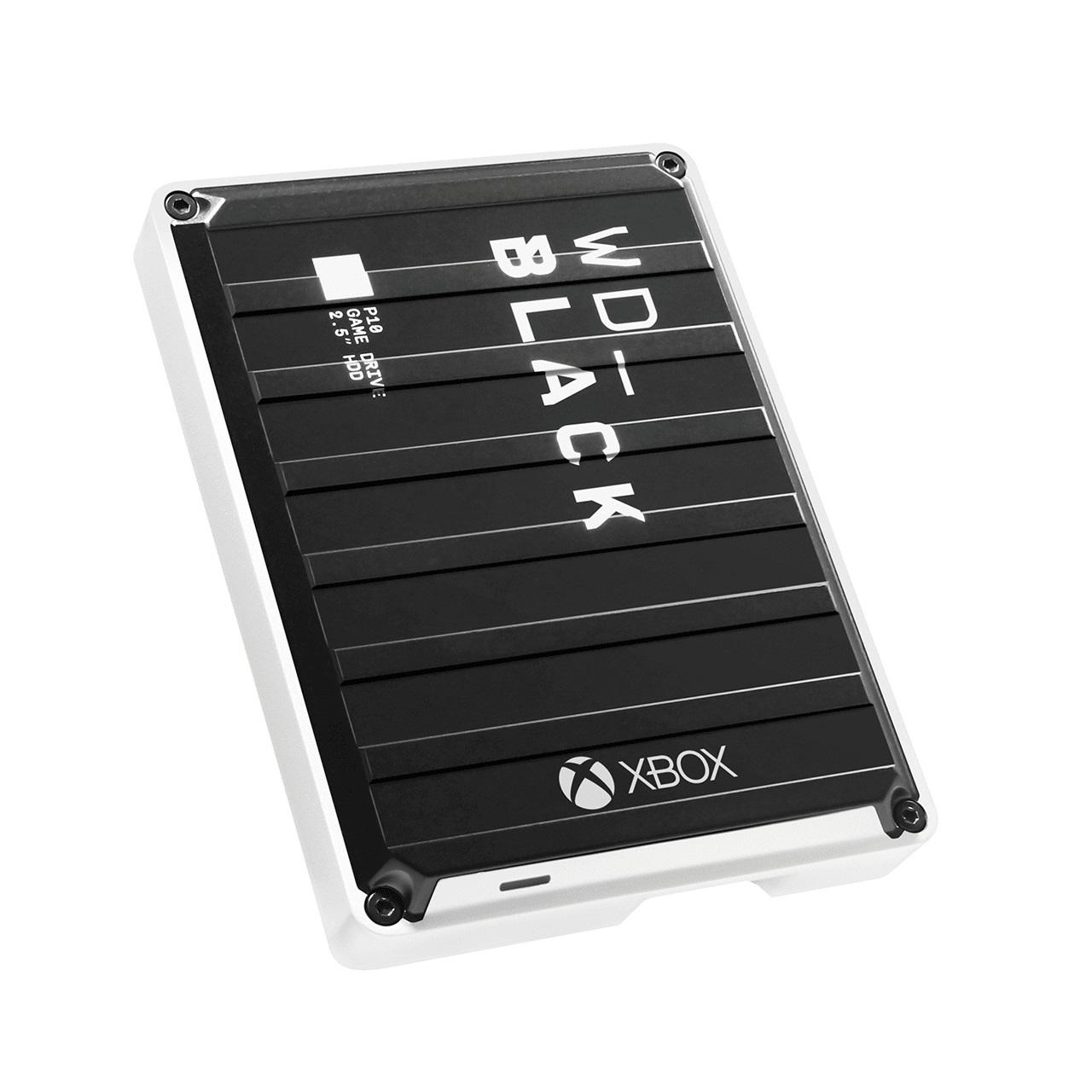 Western Digital WD_BLACK P10 Game Drive 4 TB HDD Esterno Portatile USB 3.2 Gen 1 per Xbox One - Nero con Finiture Bianche