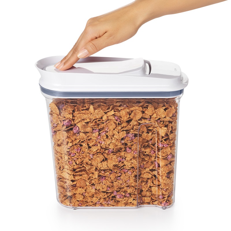 OXO Good Grips Contenitore per Dispensa POP, Trasparente, 3.2 L, Ermetico e Robusto per Cereali e Snack